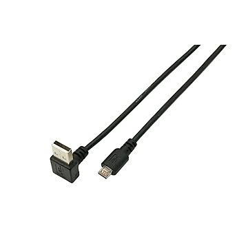 (まとめ)変換名人 USB A(上L)→micro100cmケーブル USBAUL-MC/CA100×10セット