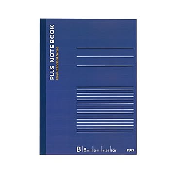 （まとめ） プラス ノートブック セミB5B罫6mm 50枚 ネイビー NO-005BS 1冊 【×50セット】