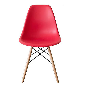 デザインチェア 木/スチール脚 PP-623