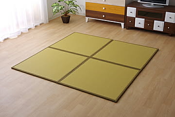 軽量タイプ ポリプロピレン 置き畳 82×82×1.7cm ベージュ 9枚1セット