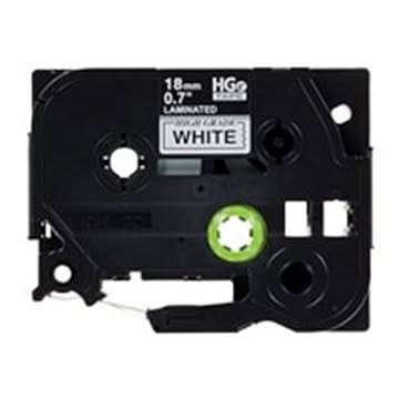(業務用3セット) ブラザー工業(BROTHER) ハイグレードテープHGe-241V白に黒18mm5個