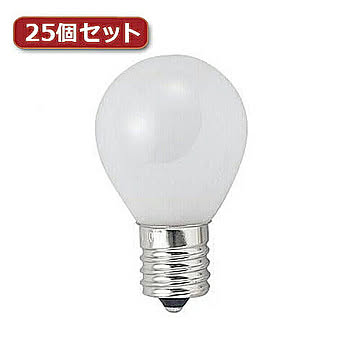 YAZAWA クリプトンミニランプ 40W形 口金E17 フロスト25個セット KS351736FX25 管理No. 4560352860890