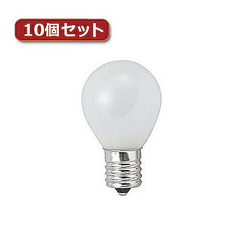 YAZAWA ミニランプ S35 E17 25W形 フロスト10個セット S351722FX10 管理No. 4560352860142