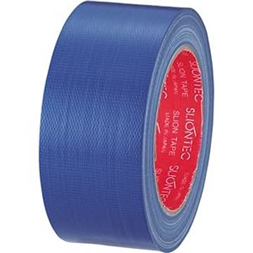 （まとめ） スリオンテック カラー布テープ 50mm×25m 青 343702NB 1巻 【×15セット】