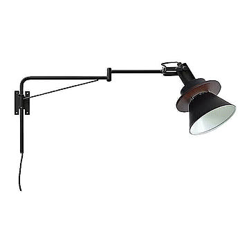 ELUX CERON R 1灯アームブラケットライト 壁付け 約幅53.5×奥行15.5×高さ24cm LED電球対応 ブラック LC10969-BK