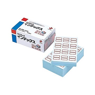 （まとめ） ニチバン マイタック インデックス ブンボックス 中 23×29mm 赤枠 業務用パック MLBB-132R 1パック（2400片：12片×200シート） 【×3セット】