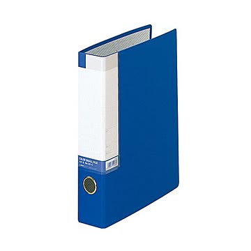 (まとめ) ライオン事務器 カラースモールファイルA4タテ 2穴 270枚収容 背幅60mm 青 No.30C-A4S 1冊 【×10セット】