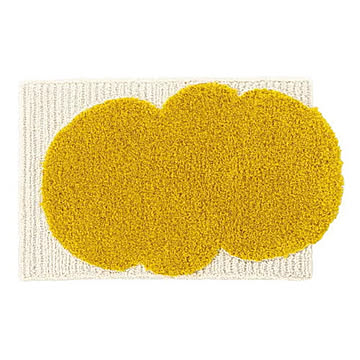 スミノエ カボチャクモマット 玄関マット 45×70cm イエロー