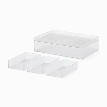 like-it ライクイット Tidy-Up Box Shallow 5 pcs set タイディアップボックス (浅型5点セット) TDS-01 収納箱 ストレージボックス 小物収納 日本製
