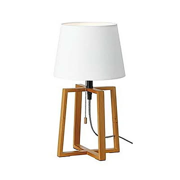 Espresso-table lamp エスプレッソテーブルランプ (LED球付属) AW-0506E 卓上照明 テーブルライト 布シェード ファブリック ウッド 北欧
