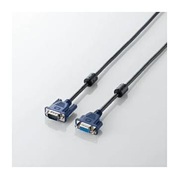 （まとめ）エレコム ディスプレイ延長ケーブル CAC-E10BK【×3セット】