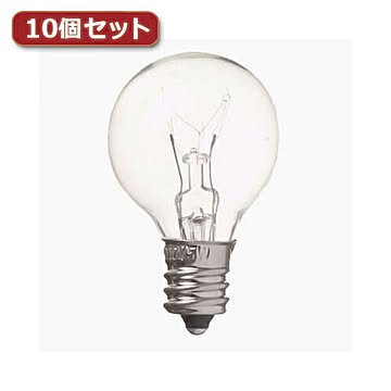 YAZAWA ベビーボール球 G30 E12 5W クリア10個セット G301205CX10