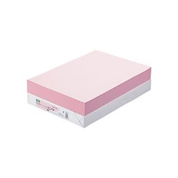 (まとめ) TANOSEE αエコカラーペーパーII B4 ピンク 1冊（500枚） 【×10セット】