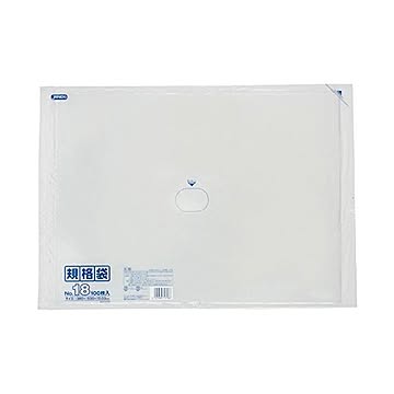 規格袋 18号100枚入03LLD透明 K18 （15袋×5ケース）合計75袋セット 38-463