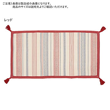 マット ふっくらインド綿 テラ 長方形 63x120cm 萩原