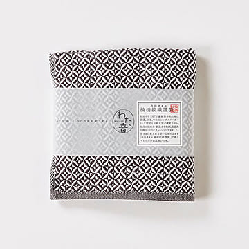楠橋紋織 わた音 ハンカチタオル 25cm×25cm ダークグレー