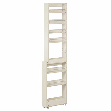 キッチン隙間収納ラック ハイタイプ 幅10/12/14cm KSR-H100/120/140 ホワイト 全3サイズ