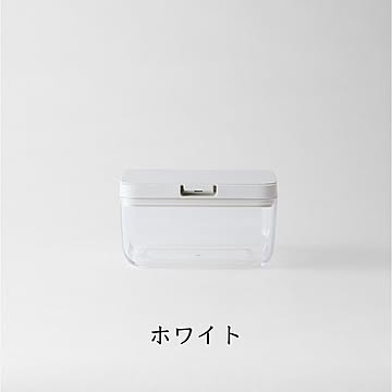 マーナ 保存容器 ワイドショート K762 ワンタッチ クリア ホワイト 調味料入れ 調味料 パッキン 容器 仕分け 保存容器 しっかり閉まる GOOD LOCK CONTAINER marna