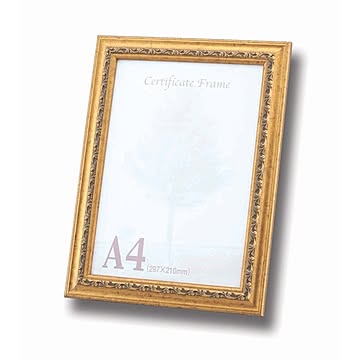 【A4フレーム】OA額スタンド付き ■金フレーム A4（297×210mm）ゴールド