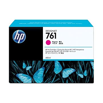 （まとめ） HP761 インクカートリッジ マゼンタ 400ml 染料系 CM993A 1個 【×3セット】