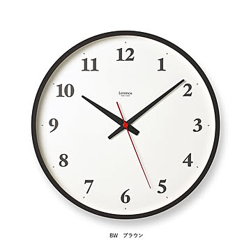 【Lemnos/レムノス】Plywood clock　プライウッドクロック［電波時計］
