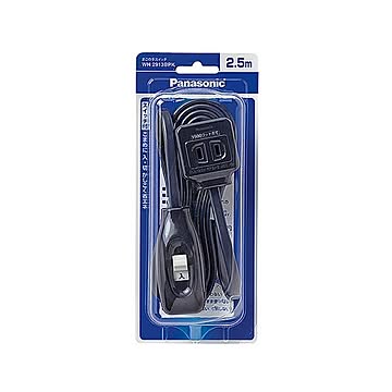 （まとめ）パナソニック まごの手スイッチ 2.5mブラック WH2913BPK 1個【×5セット】