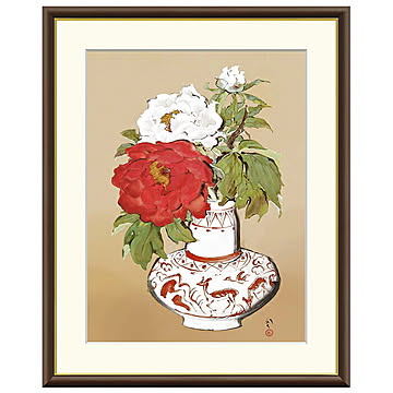 額絵 冨貴図 川端龍子 61x49.5cm 三幸