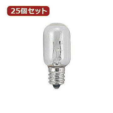 YAZAWA 25個セット ナツメ球3Wクリア T201203CX25 管理No. 4560352869770