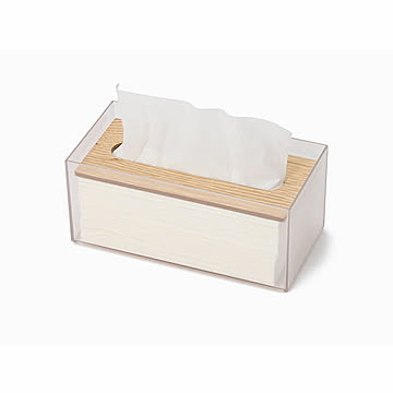 like-it ライクイット Wooden Double-sided Tissue Case ティッシュボックスリバーシブル木蓋 THR-02 / ティッシュケース 天然木 落とし蓋 ソフトパック