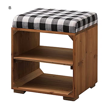 椅子 完成品 ラックスツール LFS-170 幅34x奥行29.5x高さ39cm 東谷