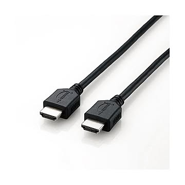 （まとめ）エレコム 4K イーサネット対応HIGHSPEED HDMIケーブル タイプA19ピン ブラック 2.0m DH-HD14EL20/RS 1本【×3セット】