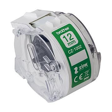（まとめ）ブラザー 感熱フルカラーラベルプリンターピータッチカラー用ロールカセット 12mm幅×長さ5m CZ-1002 1個【×2セット】