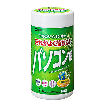サンワサプライ　ウェットティッシュ(パソコン用)　CD-WT1K 管理No. 4969887870785