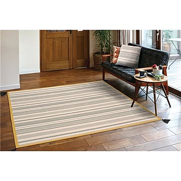 インド綿使用 ブラック ラグマット 130×185cm