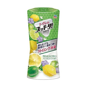 （まとめ）アース製薬 トイレのスッキーリ！プレミアムシトラス 400ml 1個【×10セット】