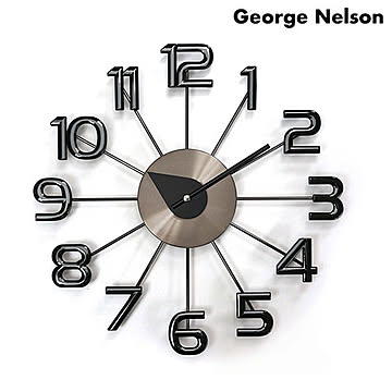 【GEORGE NELSON/ジョージネルソン】フェリス・ウォール・クロック