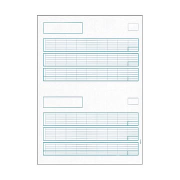 (まとめ）PCA 給与明細書 罫線あり PA1111F 1箱(500枚)【×3セット】