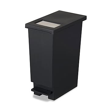 ユニード 2WAY フタ付きゴミ箱 ブラック 20L S プッシュ＆ペダル 日本製