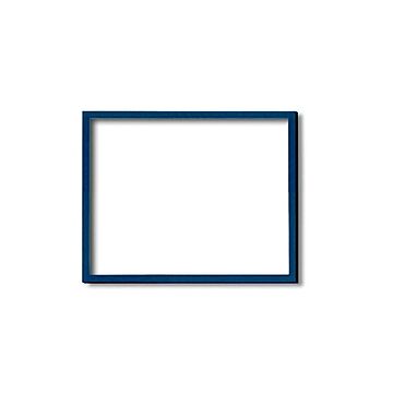 【木製額】色あせを防ぐUVカットアクリル ■デッサン額 四ツ切サイズ（424×348mm）ブルー 壁掛けひも付き 化粧箱入り