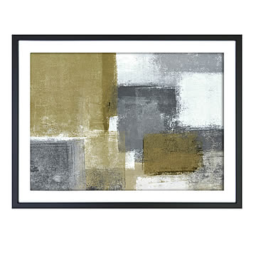Abstract Art Neutral Abstract Art Paint アートポスター（フレーム付き） m13057