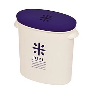 12個セット 米びつ/ライスストッカー 5kg用 計量カップ 取っ手付き ライスボックス RICE お米袋のままストック
