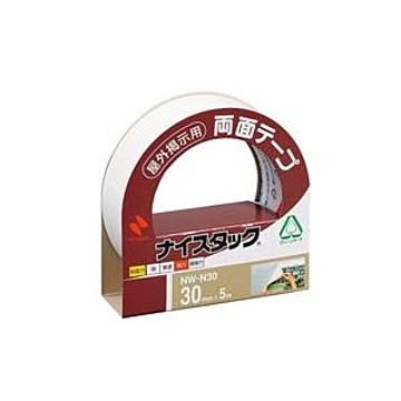 (業務用10セット) ニチバン 両面テープ ナイスタック 【屋外掲示用/幅30mm×長さ5m】 不織布 NW-N30