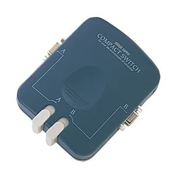 （まとめ）サンワサプライ コンパクト切替器（モニタ用） SW-CP21V【×2セット】