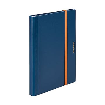 まとめ キングジム 二つ折りクリアーファイルコンパック 10ポケット ネイビー 5894Hネイ 1冊  ×30セット