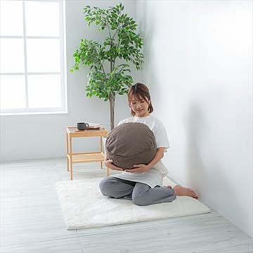 クッションになる 布団収納ケース 丸型（小）