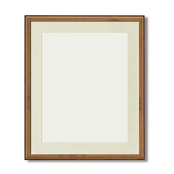 軽量水彩額縁/フレーム 【F10号/オーク】 壁掛けひも/UV(紫外線)カットアクリル/マット付き 化粧箱入り 8155