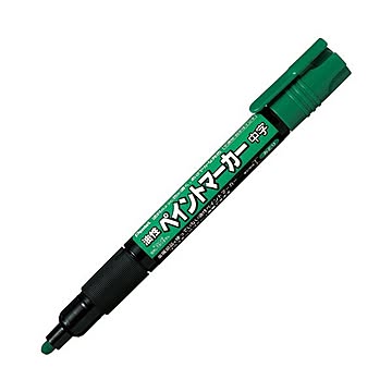 (まとめ）ぺんてる ペイントマーカー中字 10本 MMP20-D 緑×5セット