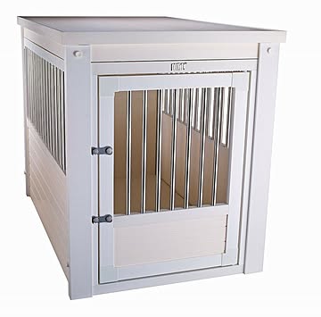 犬小屋 ニューエイジペット ecoFLEX 室内ドッグハウス インプレイスペットクレートエンドテーブルXL アンティークホワイト