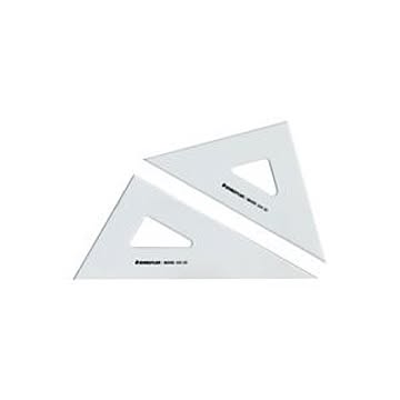 （まとめ）ステッドラー 三角定規 ペアセット18cm 964-18【×10セット】