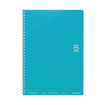 （まとめ）コクヨ ソフトリングノート（ドット入り罫線）セミB5 B罫 40枚 ライトブルー ス-SV301BT-LB 1セット（5冊）【×5セット】